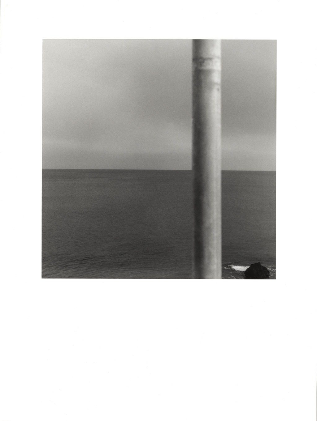 sans titre 1997-2000, mer mangeant le poteau